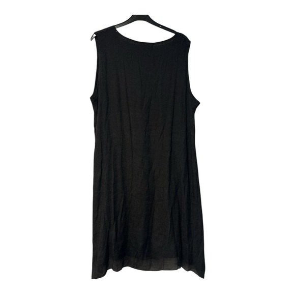 Creation Black Sleeveless Asymmetrical Layered Dress NWT Size XXL. AA39 - Picture 3 of 7